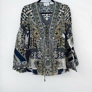 NWOT Camilla Weave of the Wild Top Tunic Blouse M